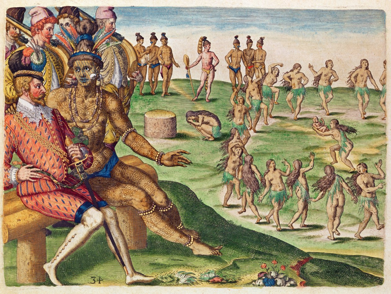 تضحية الابن البكر ، من "بريفيس ناراتيو .." ، نقشها تيودور دي بري (1528-1598) المنشور في فرانكفورت ، 1591 بواسطة جاك لو موين
