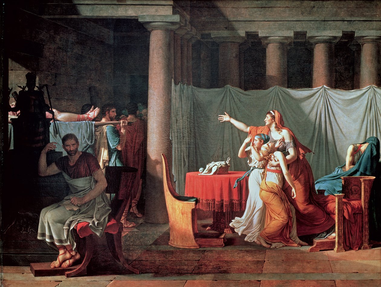 Lictors Bearing to Brutus the Body of أبناءه ، 1789 (انظر 188954 und 188955 لمزيد من التفاصيل) بواسطة جاك لويس ديفيد