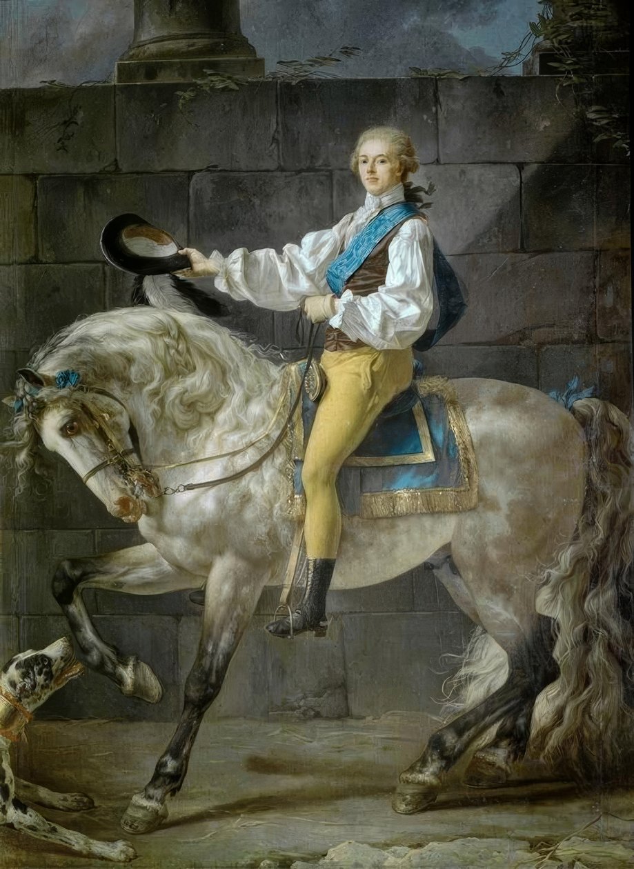 Reiterbildnis des Grafen Stanislaw Kostka Potocki بواسطة جاك لويس ديفيد