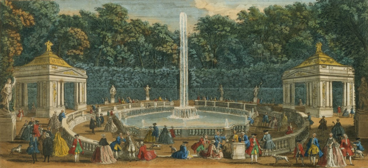 القباب في الحديقة في فرساي ، حانة. بقلم لوري ويتل ، 1794 بواسطة جاك ريغو