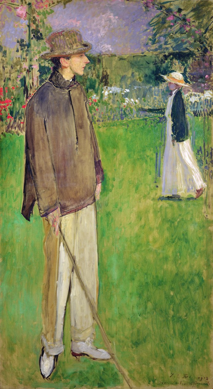 دراسة لصورة كاملة الطول لجان كوكتو (1889-1963) في أوفرانفيل ، 1912 بواسطة جاك اميل بلانش
