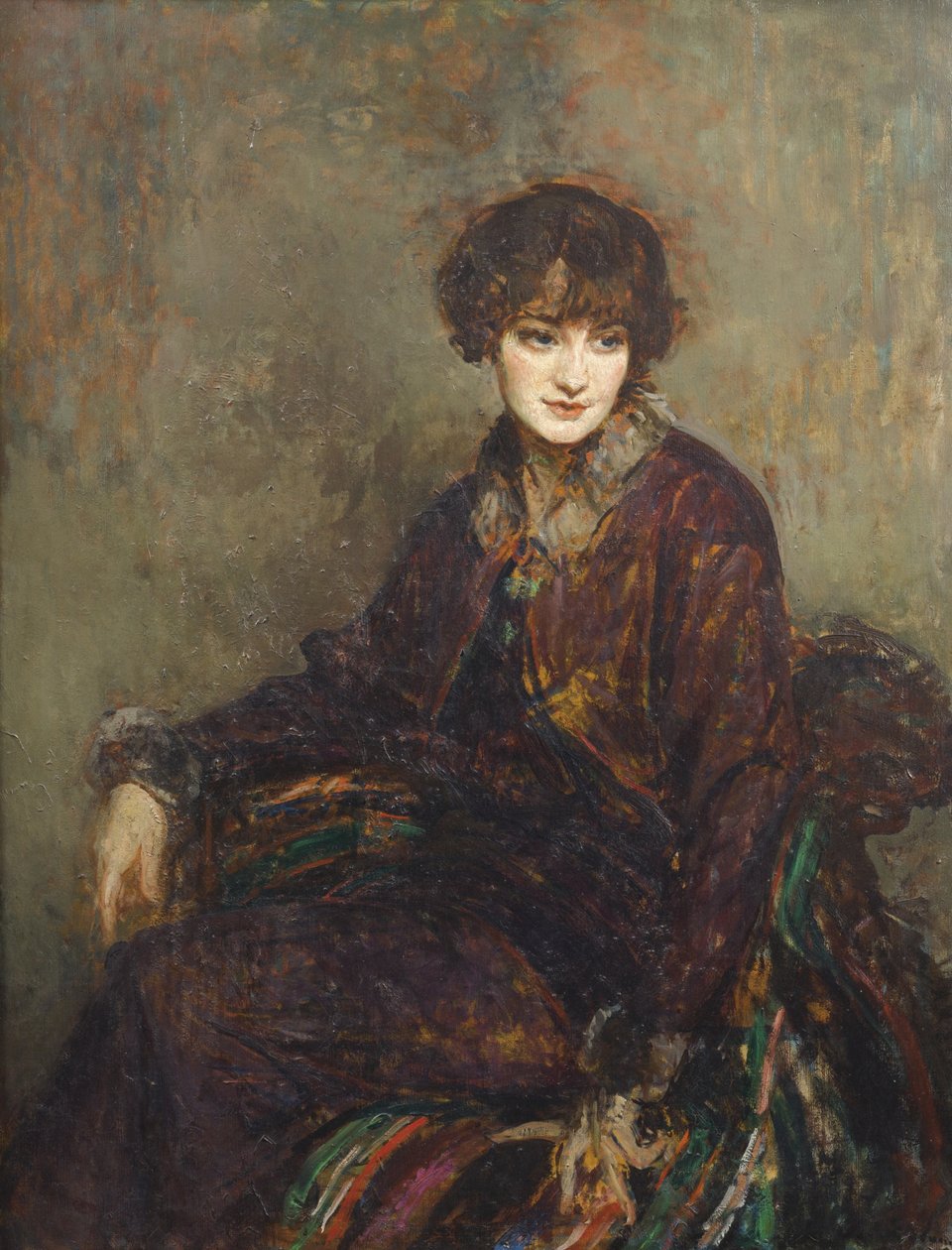 صورة لديزي فيلوز ، ني مارغريت ديكازيس دي جلوكسبيرغ (1890-1962) (زيت على قماش) بواسطة جاك اميل بلانش