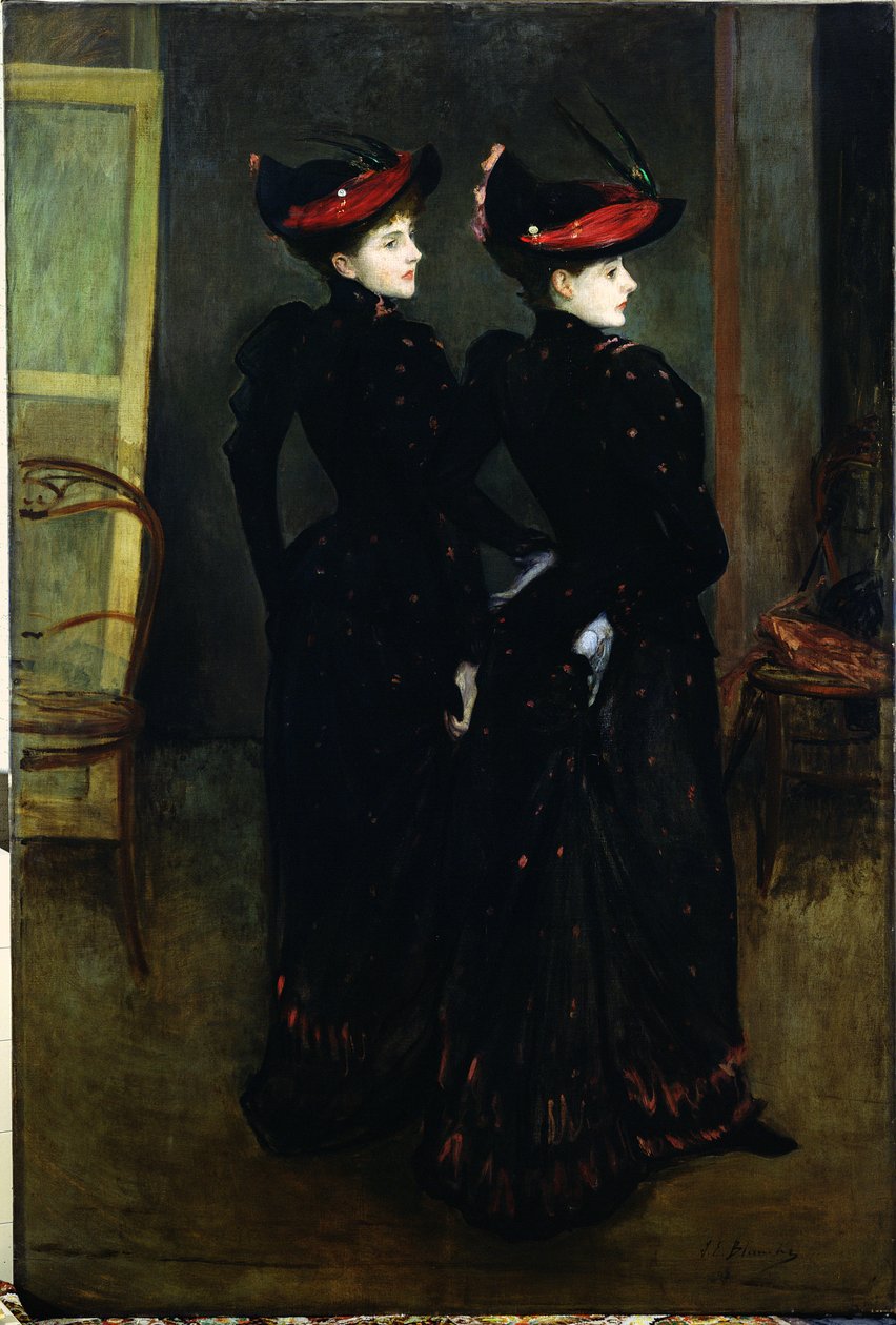 The Savile-Clark Girls (oil on canvas) بواسطة جاك اميل بلانش