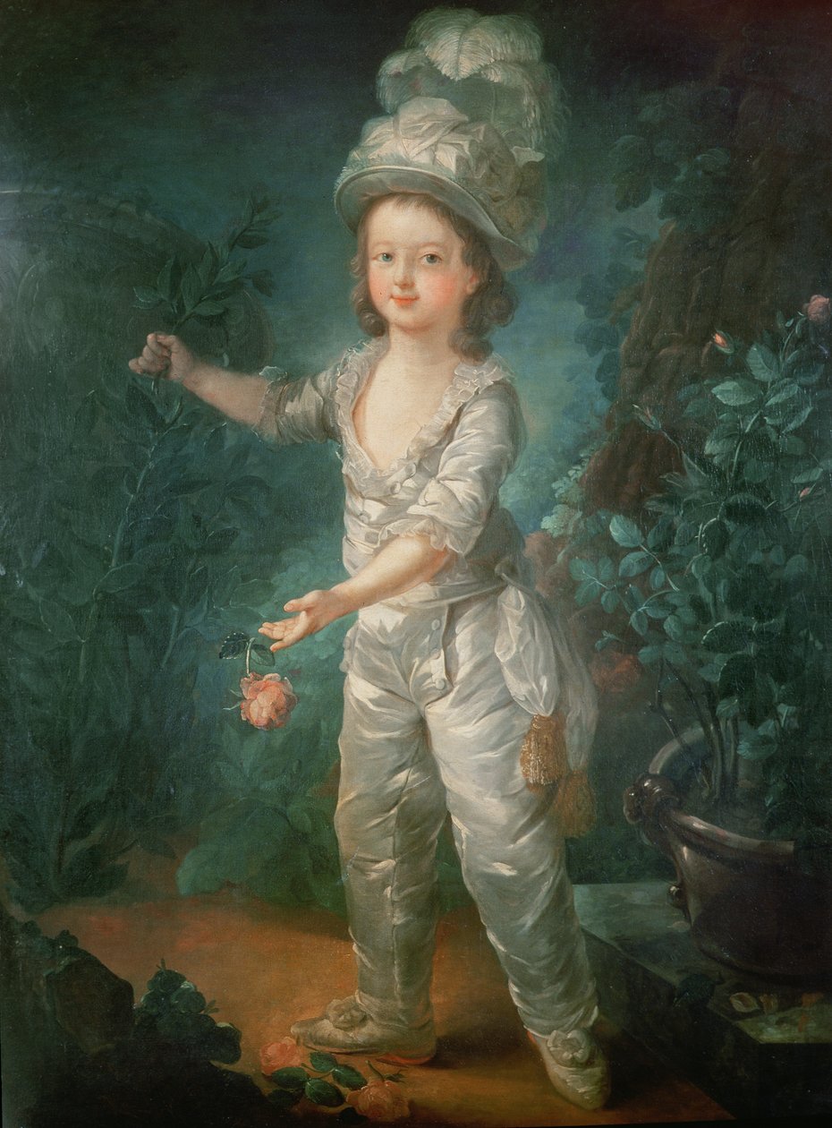 صورة دوفين ، ملك فرنسا لويس السابع عشر في وقت لاحق (1785-1795) بواسطة جاك فابيان غوتييه أغوتي