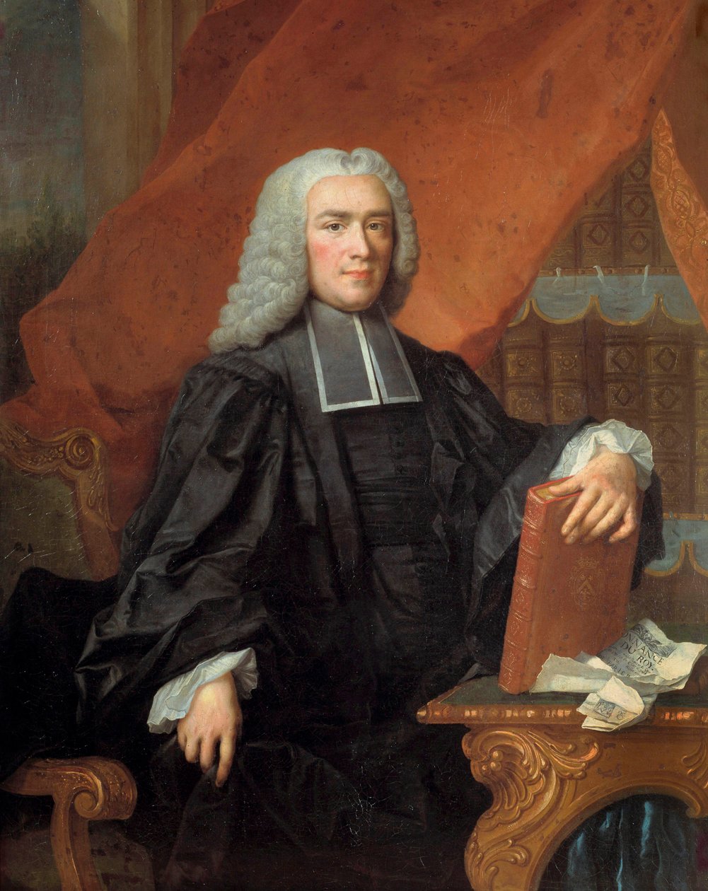 صورة لنيكولا رينيه بيريير (1703-1762) ملازم شرطة لوحة لجاك فرانسوا (جاك فرانسوا) ديلين (1684-1761) القرن الثامن عشر. 1.05x1.38 م تروا ، متحف الفنون الجميلة - صورة نيكولا رينيه بيريير (1703-1762) الملازم أول أو بواسطة جاك فرانسوا ديلين