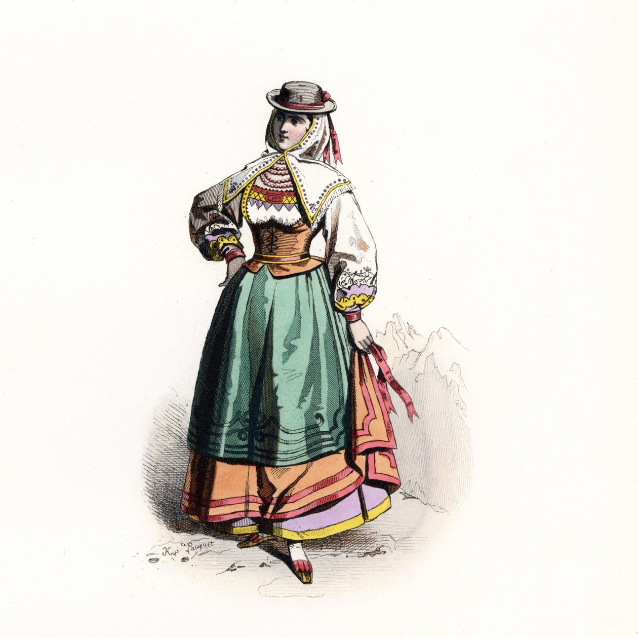 امرأة من سالامانكا ، إسبانيا بواسطة جاك (بعد) Grasset de Saint-Sauveur