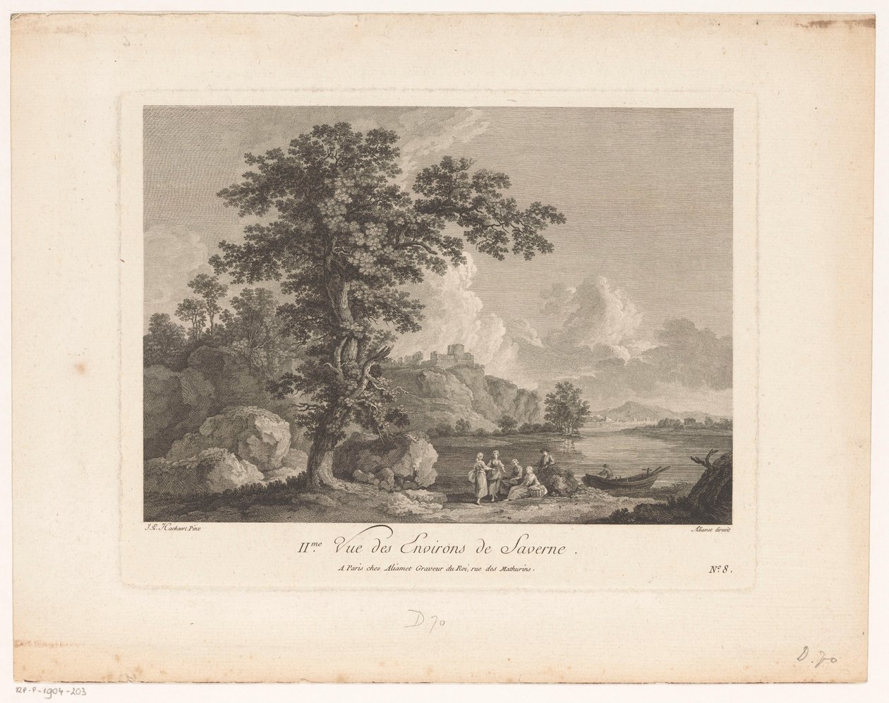 المناظر الطبيعية بالقرب من سافيرن IIme vue des environs de Saverne (العنوان على الكائن) بواسطة جاك ألياميت (ربما)