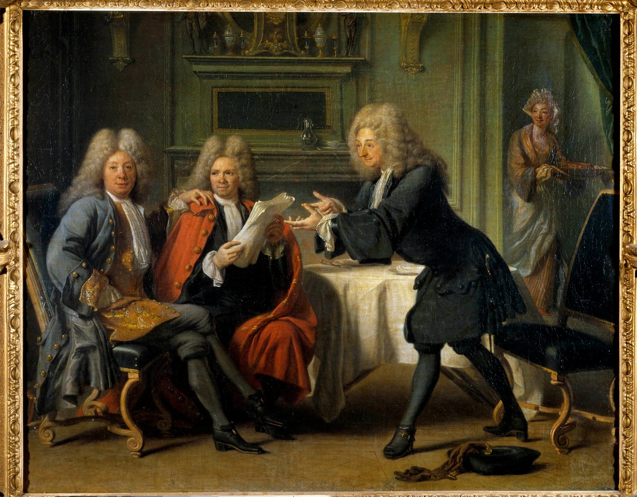 La Maison d'Auteuil "حيث كان برنار لو بوييه (Le Bovier) de Fontenelle (1657-1757) ، الكاتب الفرنسي ، La Motte ، Saurin و Madame de Alexandrine Claudine Guerin ، Marquise de Tencin يجلبون الشوكولاتة" يحمل Marquise of Tencin شهرة كبيرة صالون أن بواسطة جاك أوتريو