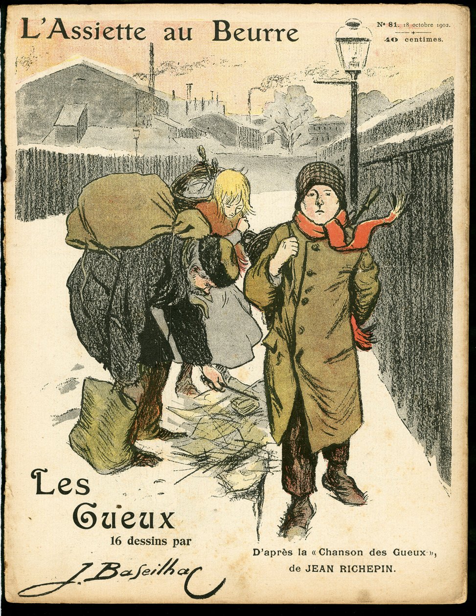 غلاف "" "L’Assiette au Beurre" "" ، ساخر في الألوان بواسطة جاك Baseilhac