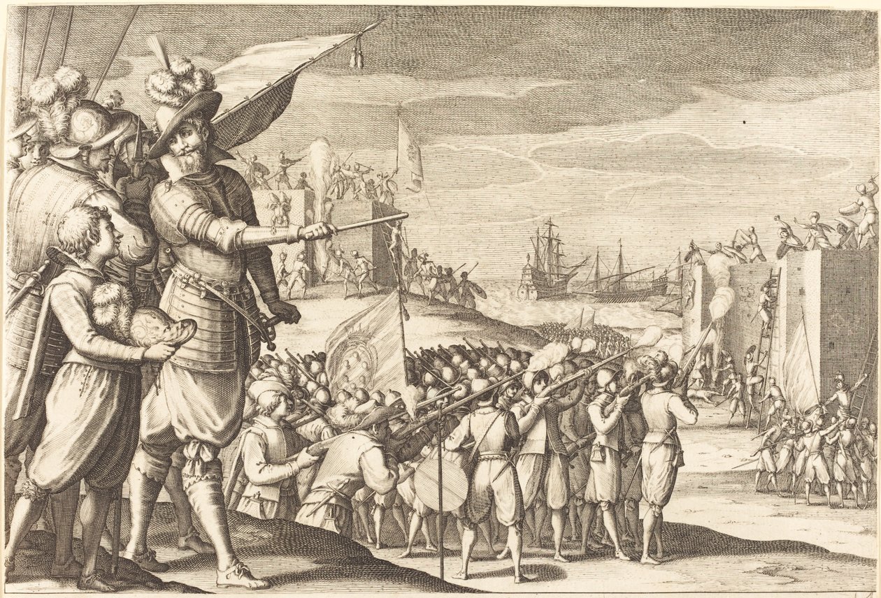 الاعتداء على حصنين ، ج. 1614. بواسطة جاك كالوت