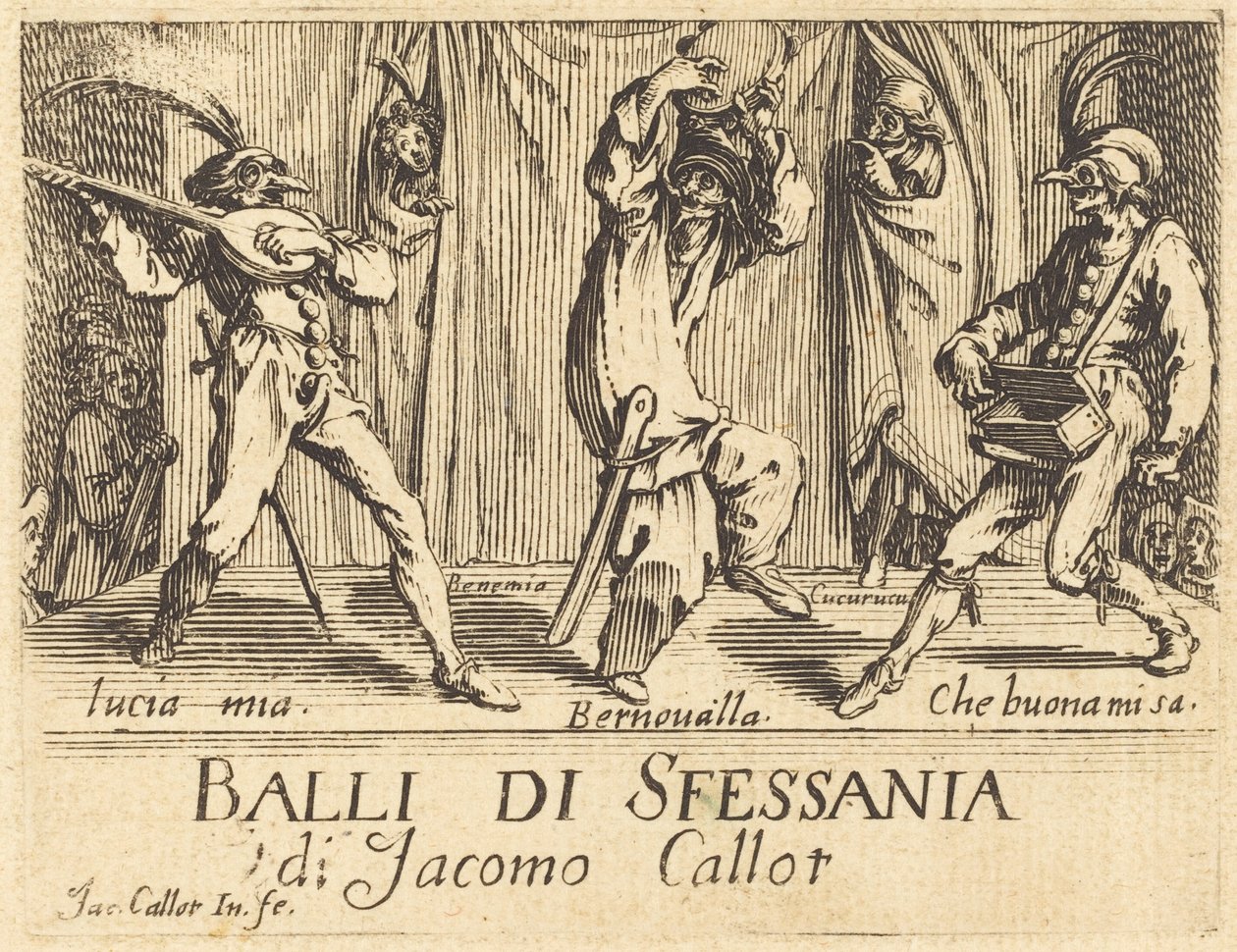 واجهة "Balli di Sfessania" بواسطة جاك كالوت