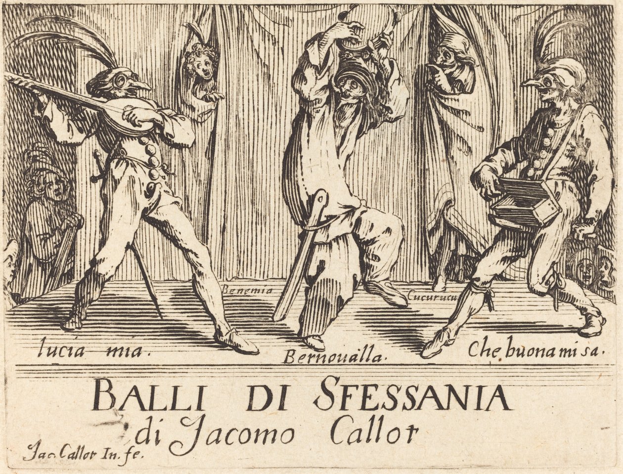 واجهة "Balli di Sfessania" بواسطة جاك كالوت