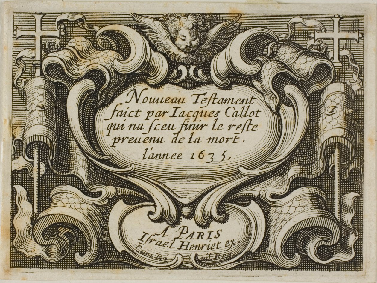 Frontispiece ، من العهد الجديد بواسطة جاك كالوت