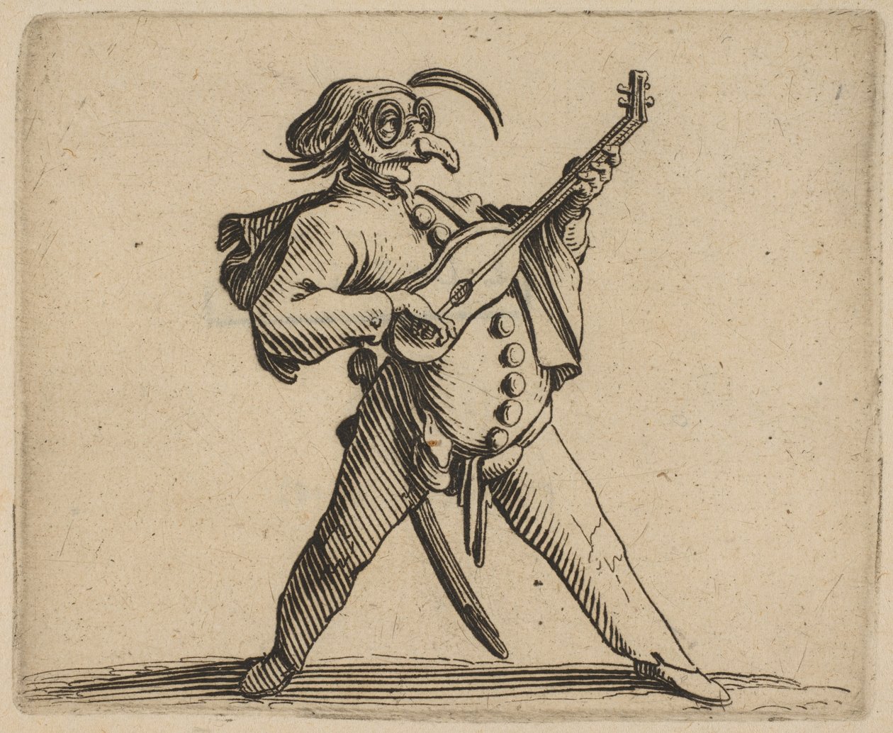 الكوميدي الملثم يعزف على الجيتار الكوميدي الملثم يعزف على الجيتار من ... 1616-22. بواسطة جاك كالوت