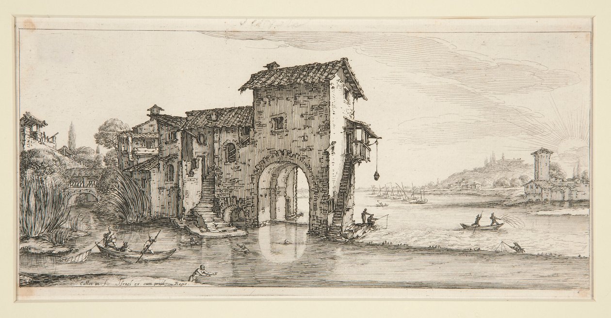 Le moulin a eau (The Mill on the Water) ، من المناظر الطبيعية لجيوفاني دي ميديشي بواسطة جاك كالوت