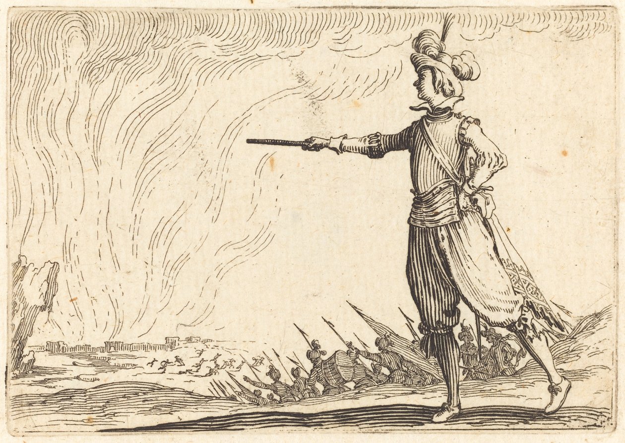 قائد عسكري مشياً على الأقدام ، ح. 1622. بواسطة جاك كالوت