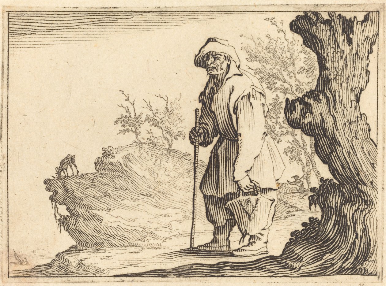 الفلاح مع ساك ، ج. 1617. بواسطة جاك كالوت