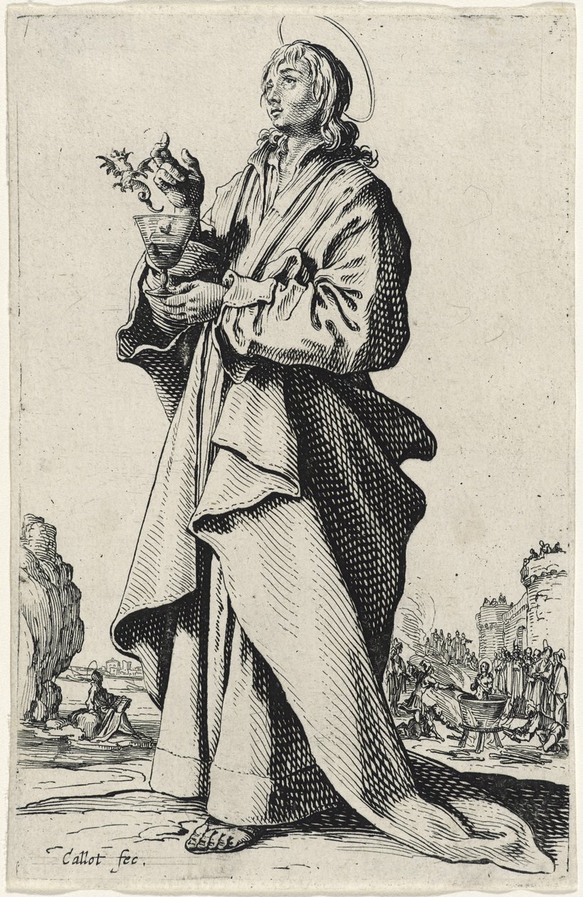 القديس يوحنا الإنجيلي من Les Grands Apôtres (الرسل الكبار) ، 1631 بواسطة جاك كالوت