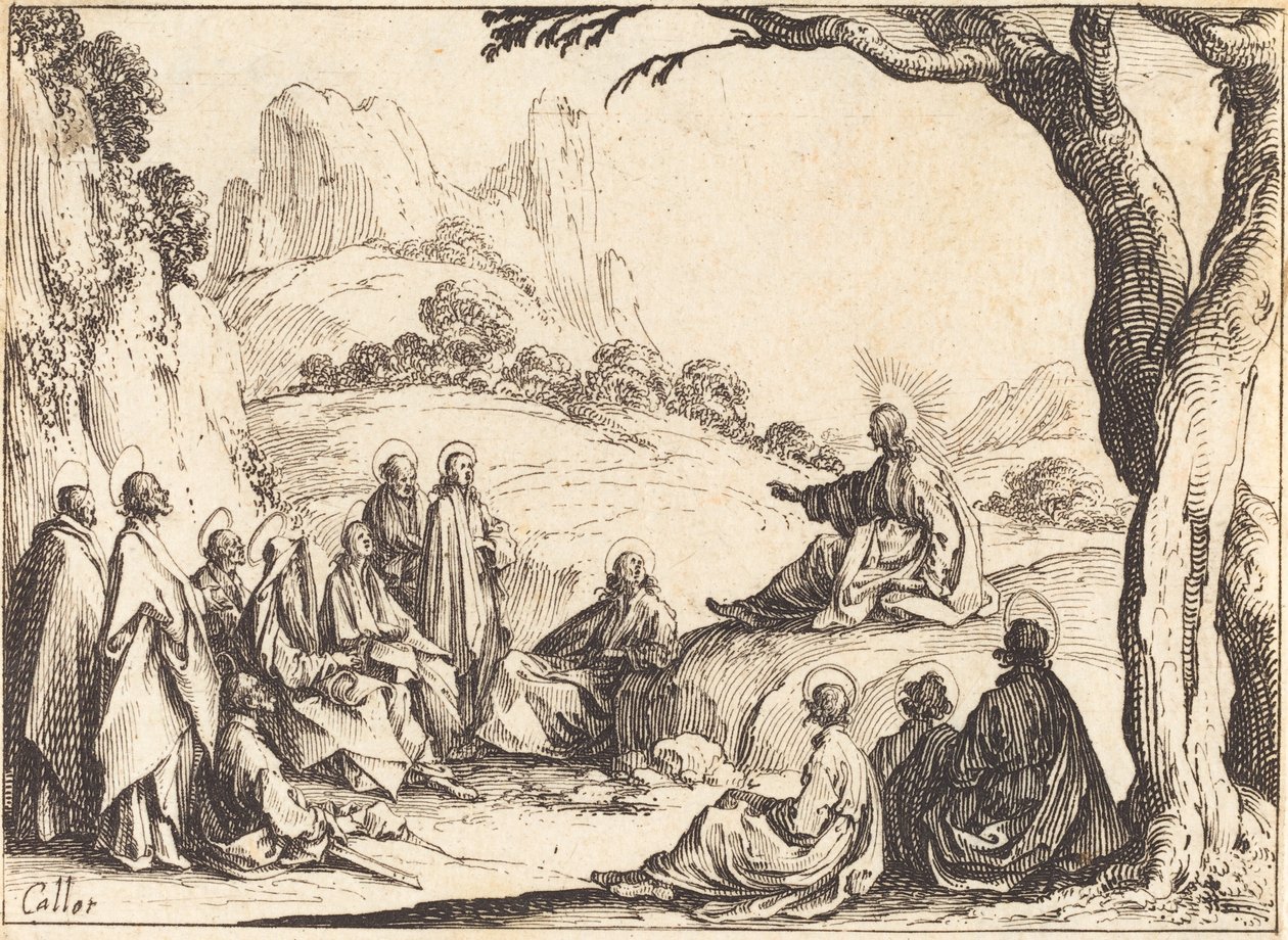 عظة الجبل 1635. بواسطة جاك كالوت