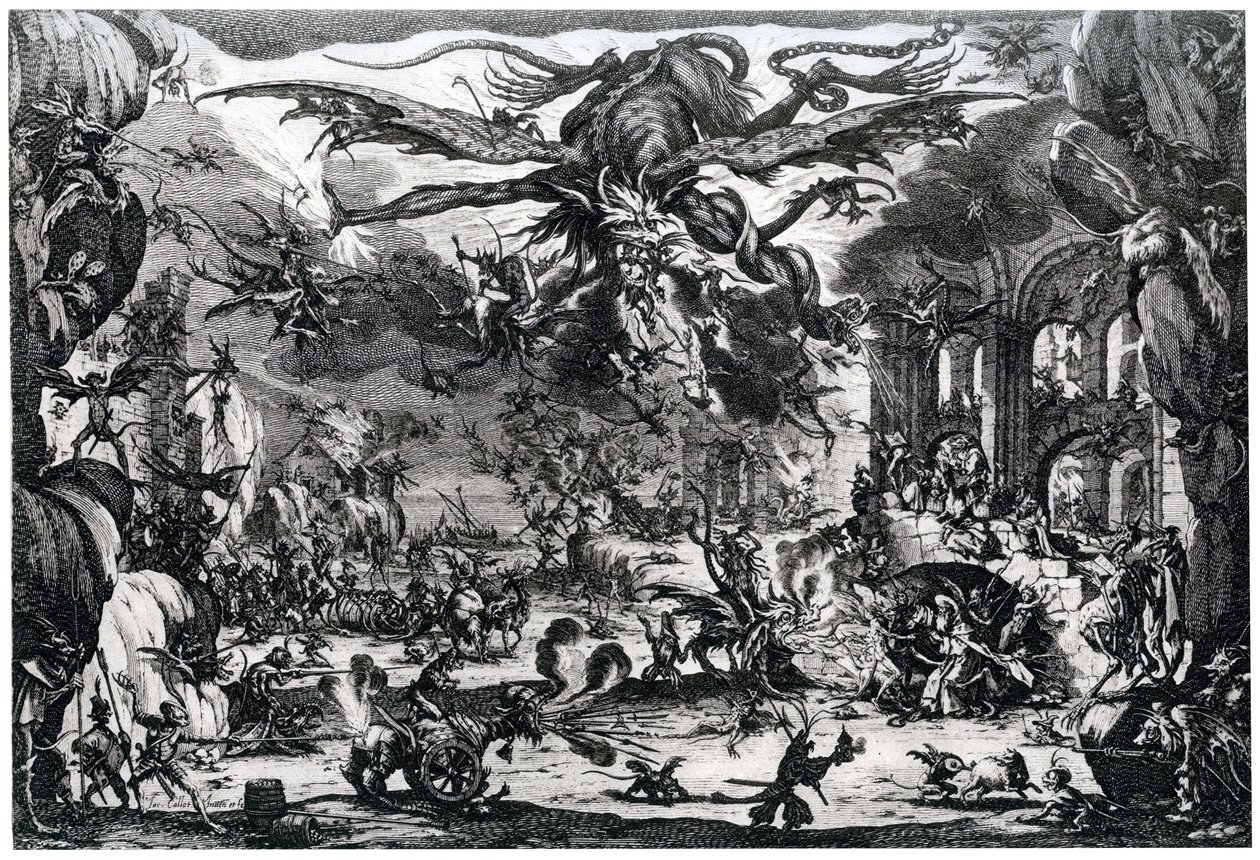 إغراء القديس أنطوان ، c1615-1635 1924 بواسطة جاك كالوت