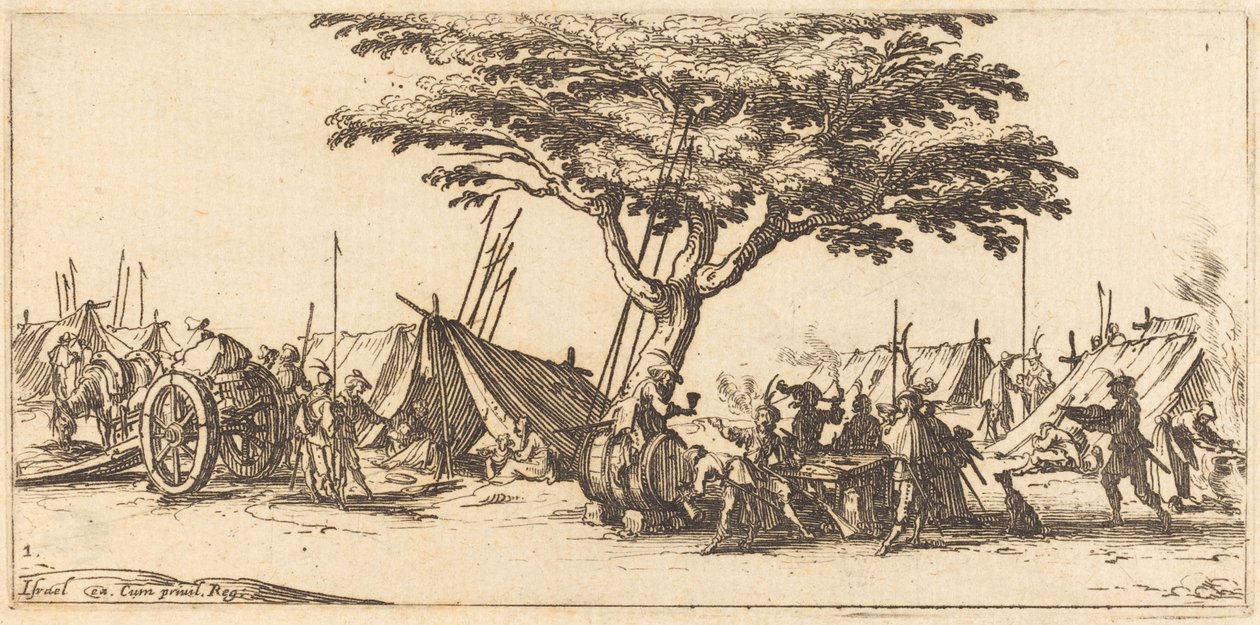 المعسكر ، ج. 1633. بواسطة جاك كالوت