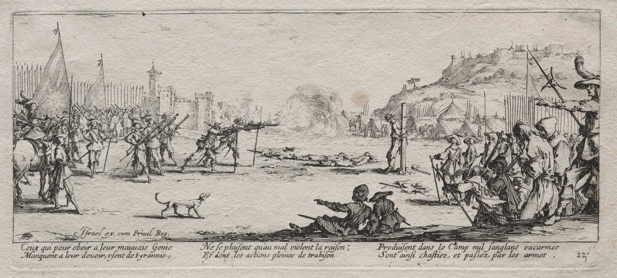 The Miseries of War: The Firing Squad ، 1633. بواسطة جاك كالوت