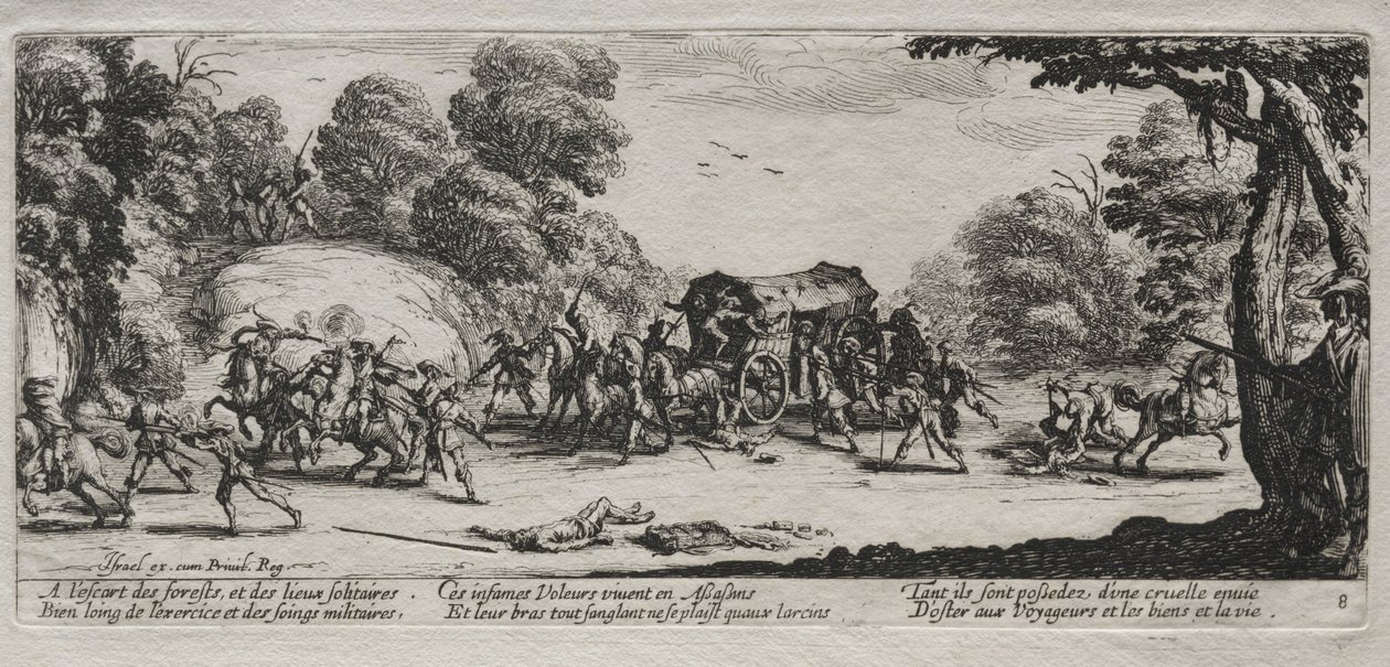 The Miseries of War: Highway Robbery ، 1633. بواسطة جاك كالوت