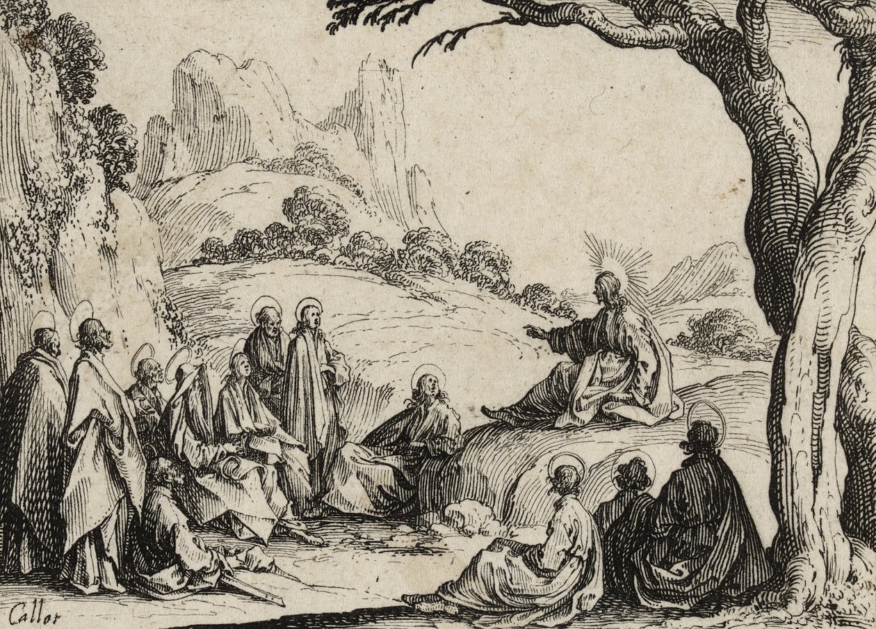 عظة الجبل ، 1635 بواسطة جاك كالوت