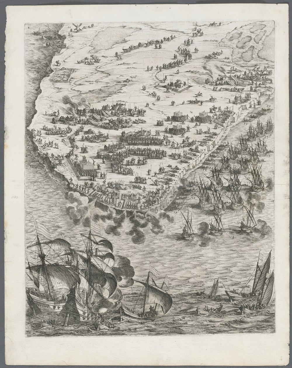 حصار لاروشيل: اللوحة 10 ، 1628-1630. بواسطة جاك كالوت