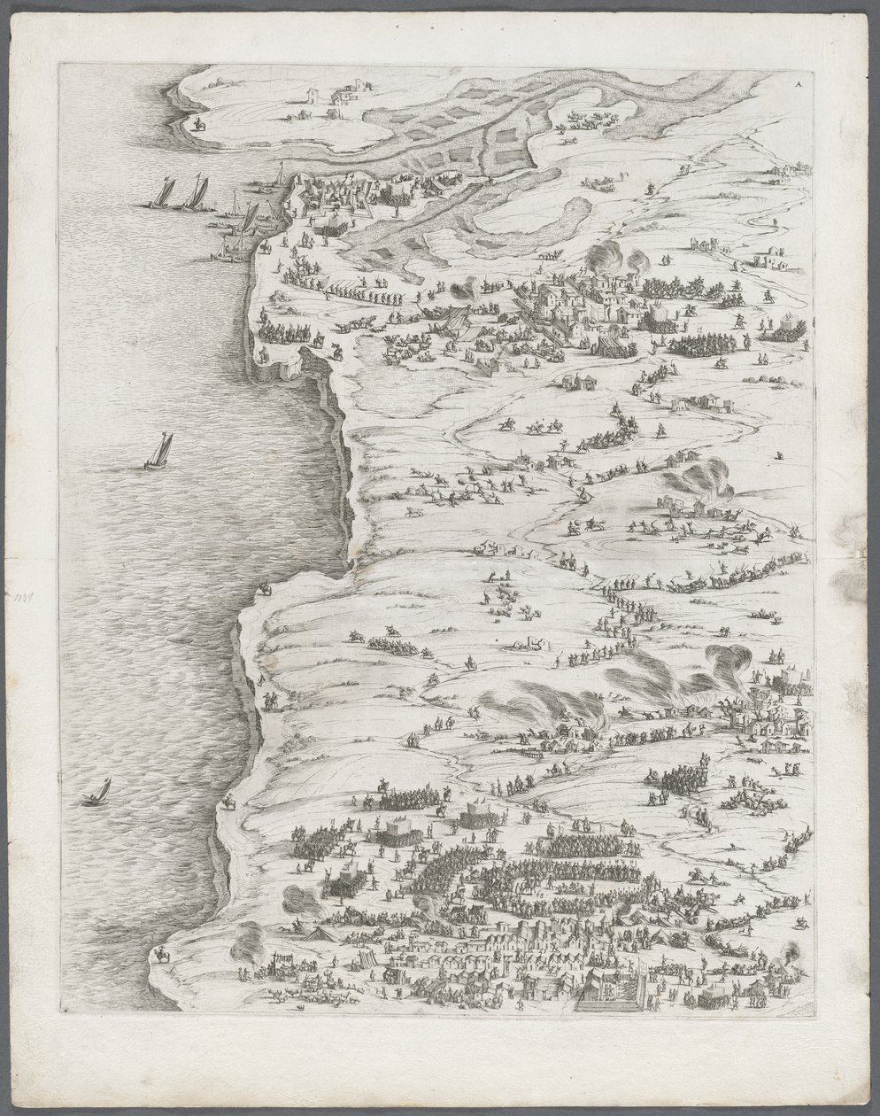 حصار لاروشيل: اللوحة 5 ، 1628-1630. بواسطة جاك كالوت