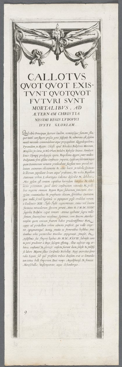 حصار لاروشيل: اللوحة 8 ، 1628-1630. بواسطة جاك كالوت