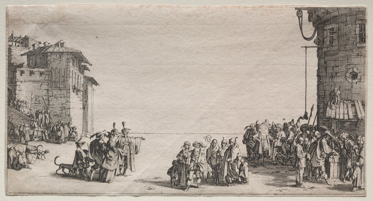 سوق الرقيق ، 1629. بواسطة جاك كالوت