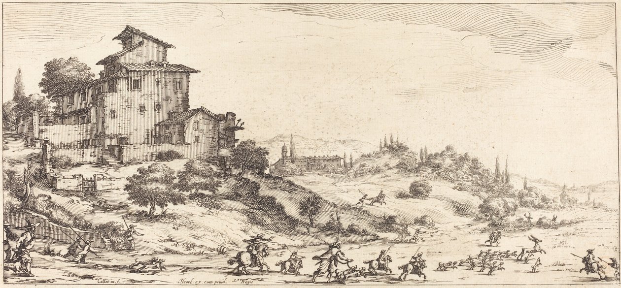 The Stag Hunt ، ربما ج. 1630. بواسطة جاك كالوت