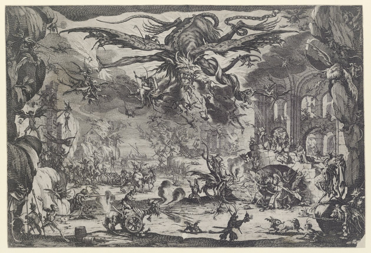 The Temptation of St. Anthony (La tentation de St. Antoine) إغراء القديس أنطونيوس بواسطة جاك كالوت