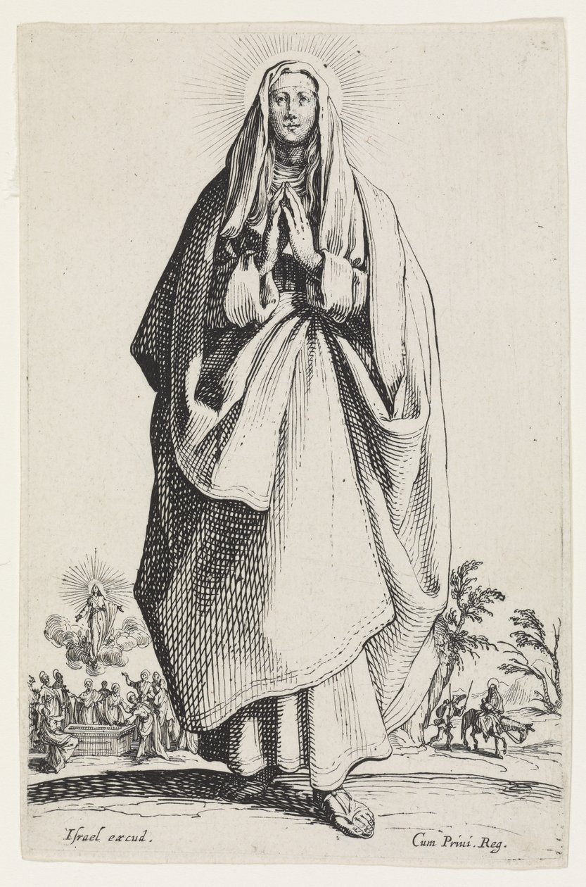 مريم العذراء من Les Grands Apôtres (الرسل الكبار) ، 1631 بواسطة جاك كالوت