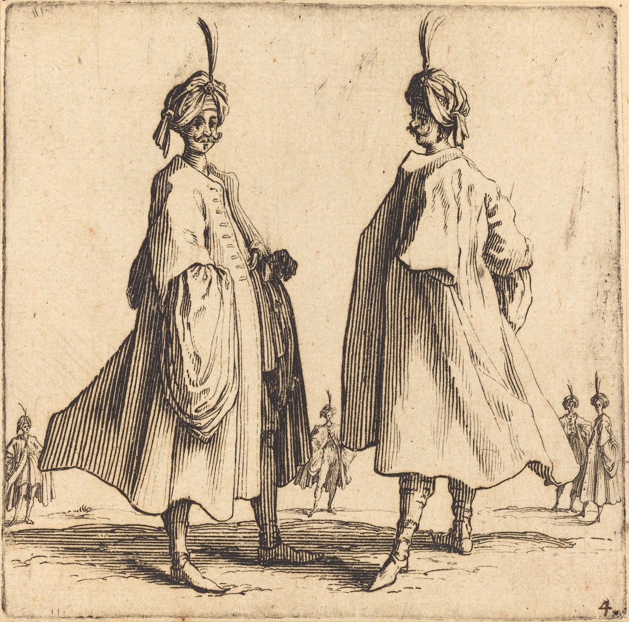 تركان ، 1617 و 1621. بواسطة جاك كالوت