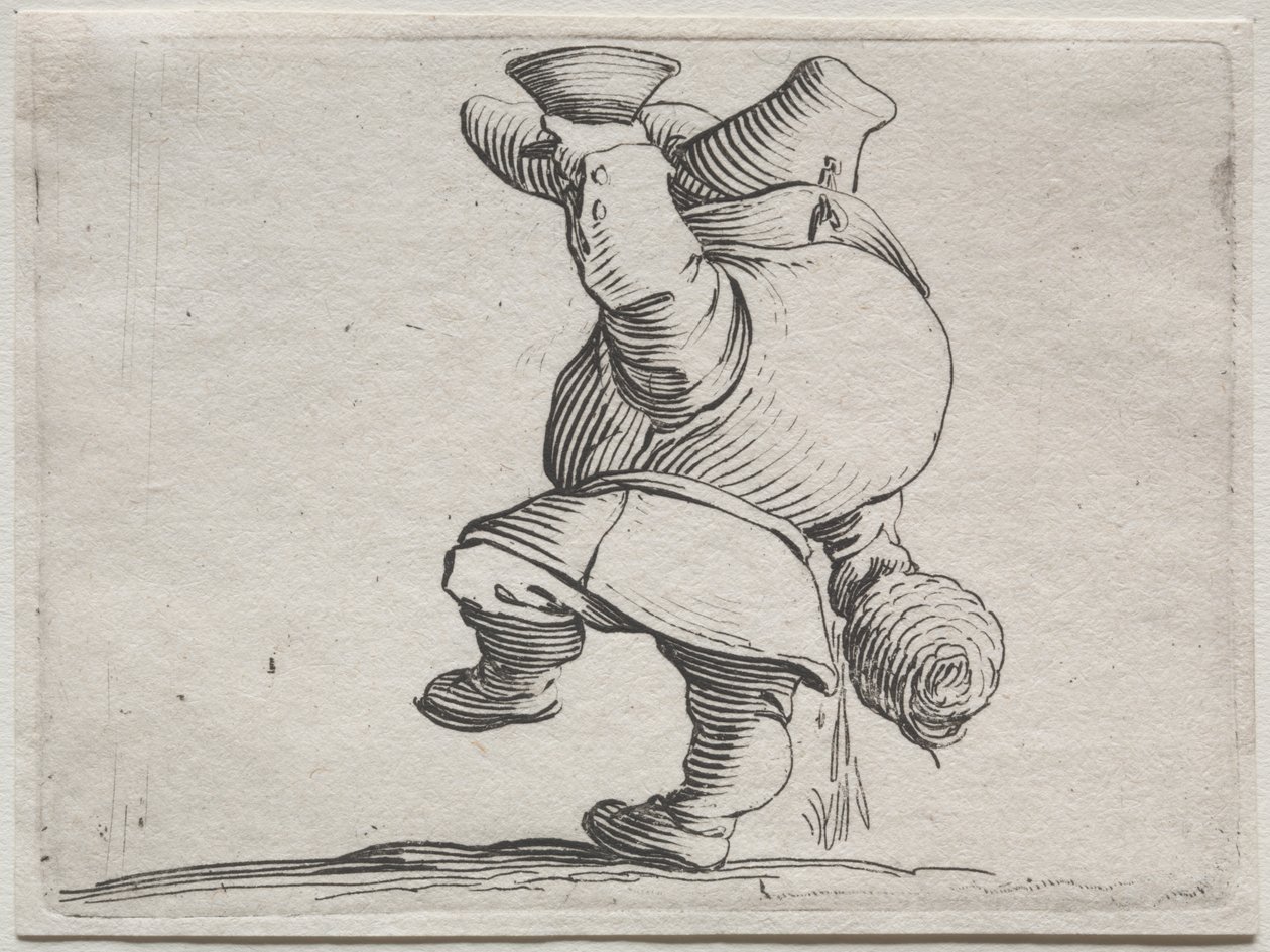 شخصيات متحدبة مختلفة من Iacopo Callot (ينظر الشارب من الخلف) بواسطة جاك كالوت