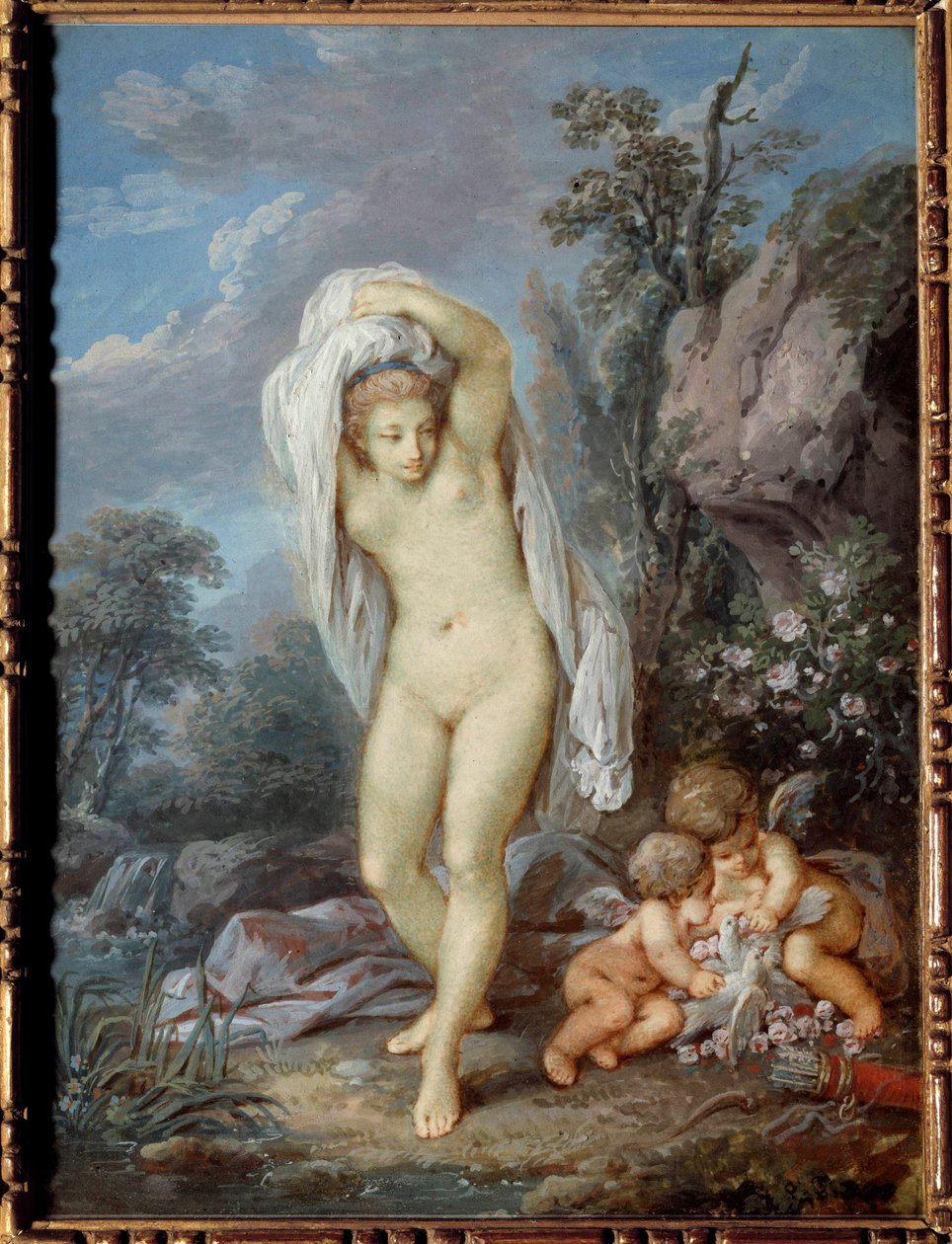 The bath of Venus Painting by Jacques Charlier (1720-1790) بواسطة جاك تشارلييه