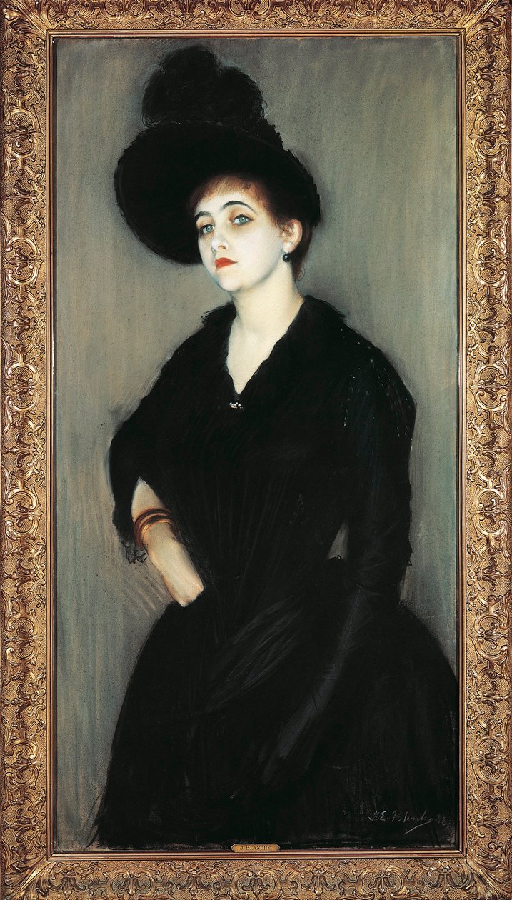 France, Paris, Portrait of Madame Adelaide Vasnier بواسطة جاك اميل بلانش