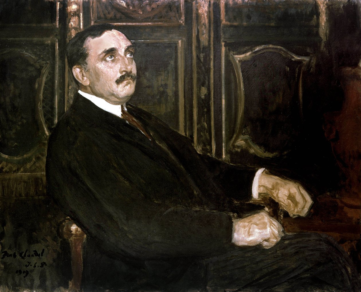 الكاتب والدبلوماسي الفرنسي بول كلوديل ، 1919 بواسطة جاك اميل بلانش