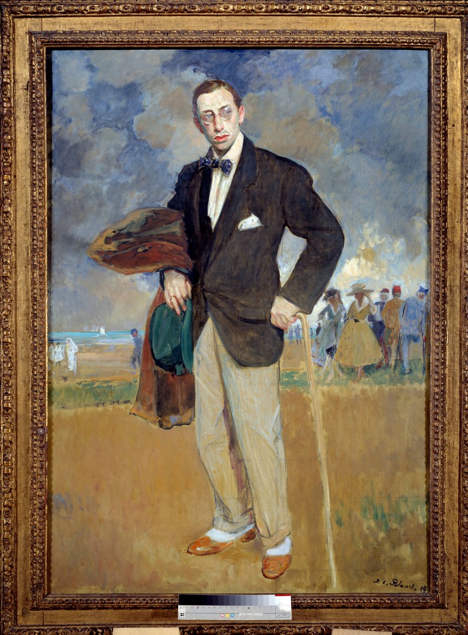 صورة كاملة الطول بواسطة الملحن إيغور سترافينسكي (سترافينسكي) (1882-1971). لوحة لجاك إميل (جاك إميل) بلانش (1861-1942) بواسطة جاك اميل بلانش