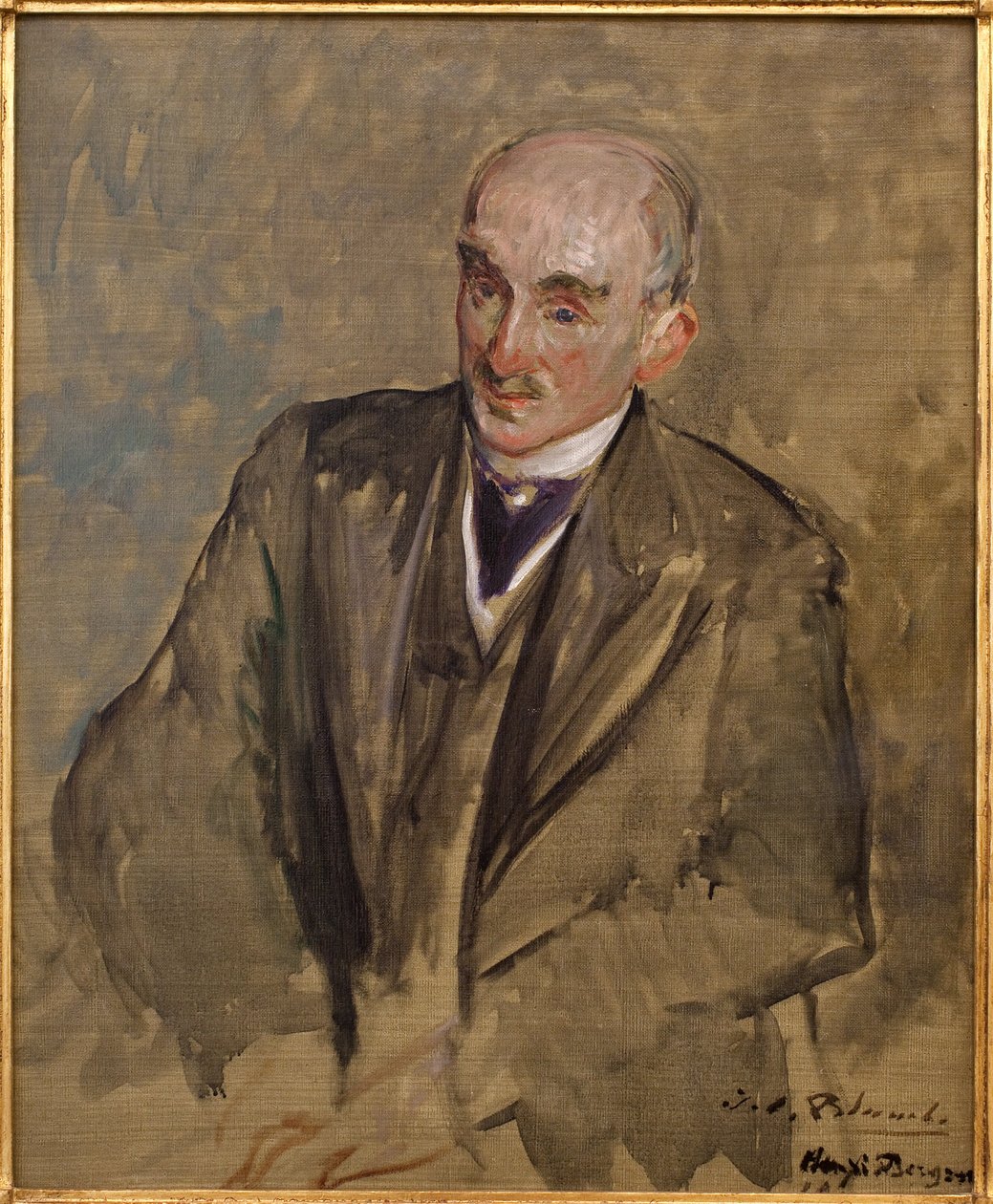 دراسة لصورة هنري بيرجسون (1859-1941). لوحة جاك إميل (جاك إميل) بلانش (1861-1942) ، زيت على قماش بواسطة جاك اميل بلانش