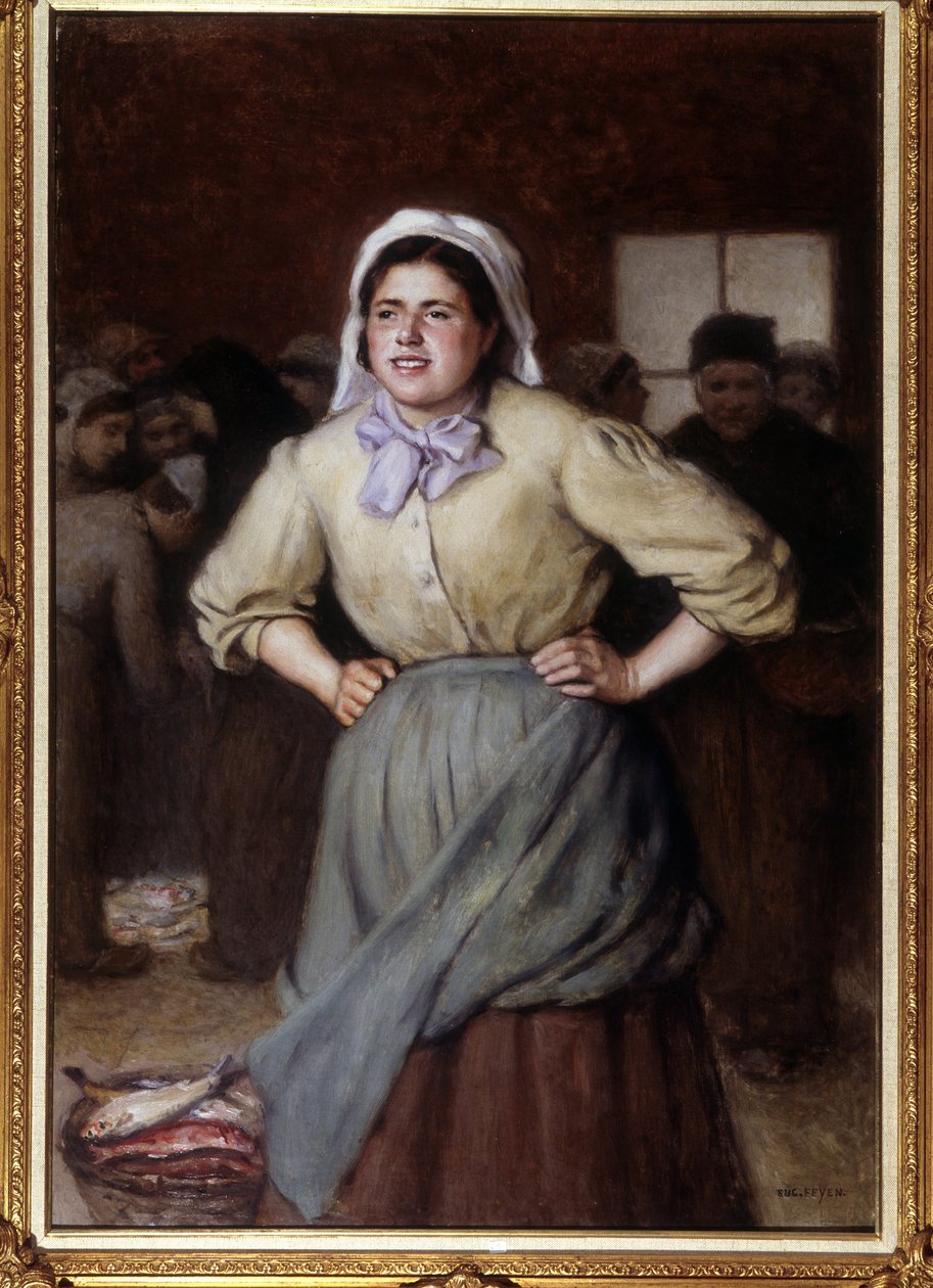 La cancalaise - رسم لجاك يوجين فين (1815-1908). ، Nd بواسطة جاك يوجين فين