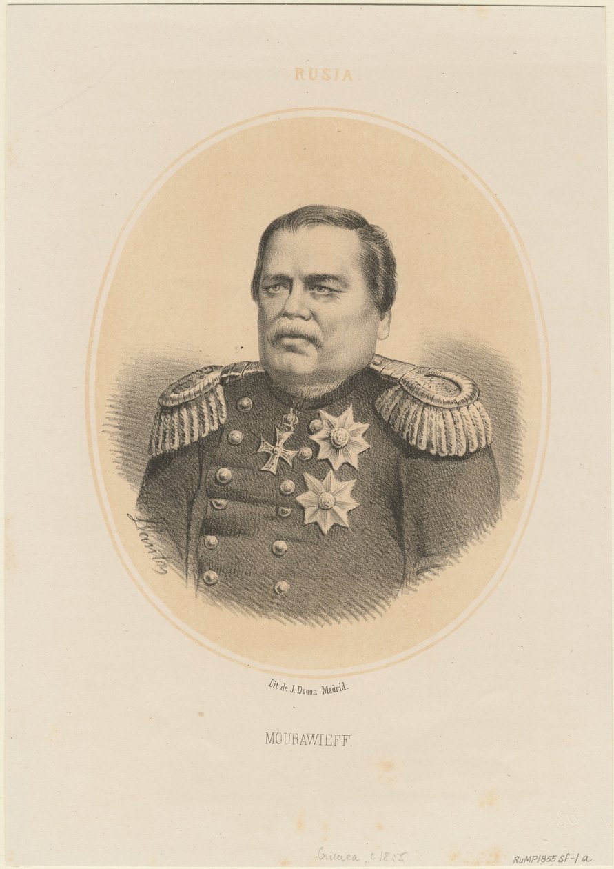 صورة للكونت نيكولاي مورافيوف - أمورسكي 1809-1881 ، 1865 بواسطة جاك فرانسوا Gauderique Llanta