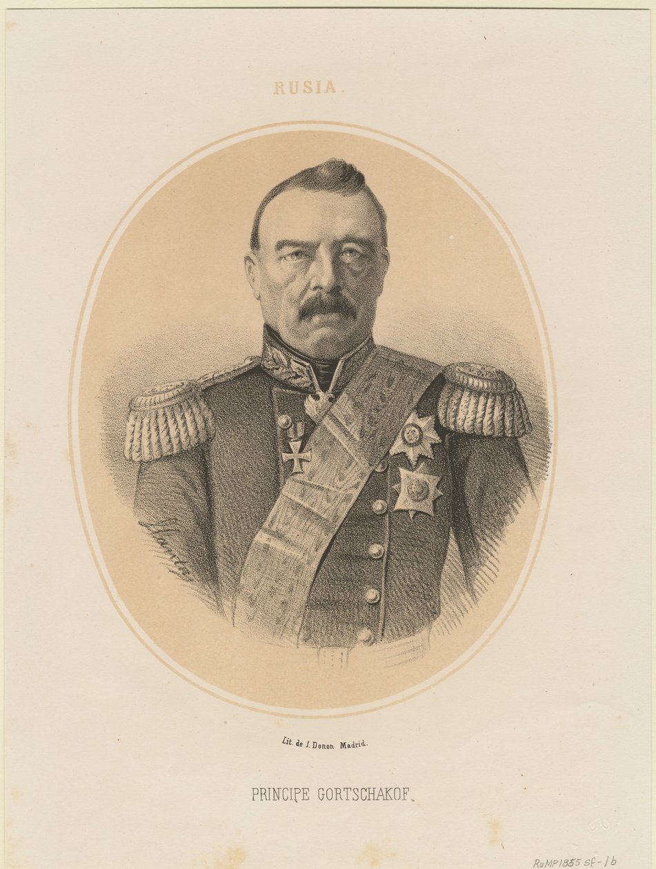 صورة للأمير ميخائيل دميتريفيتش جورتشاكوف 1795-1861 ، 1865 بواسطة جاك فرانسوا Gauderique Llanta