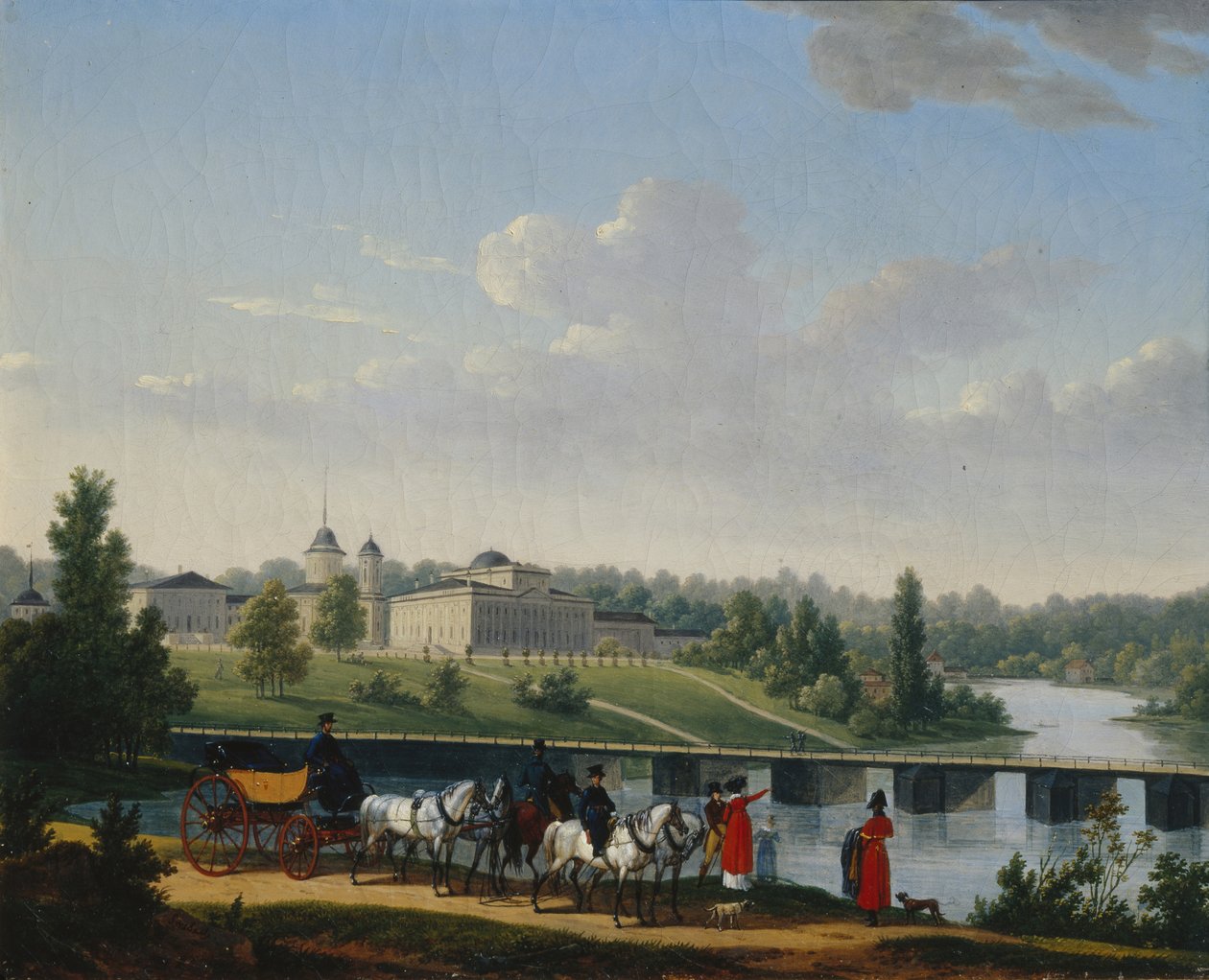 المشي. The Golitsyns Estate Pekhra-Yakovlevskoye، 1820 بواسطة جاك فرانسوا جوزيف سويباخ