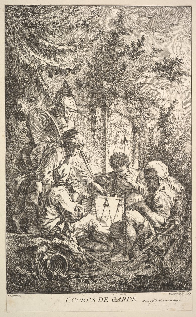 غرفة الحرس الأولى ، كاليفورنيا. 1754. بواسطة جاك غابرييل هوكييه