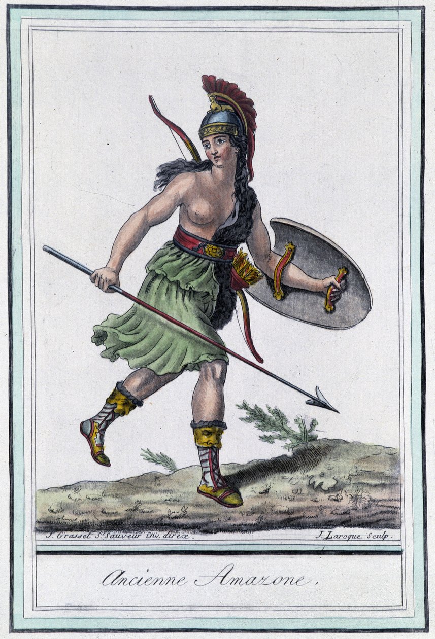 Ancienne Amazon - in “” Encyclopedia of travels”” by Grasset Saint Sauveur, edition Paris بواسطة جاك غراسيت دي سانت سوفير