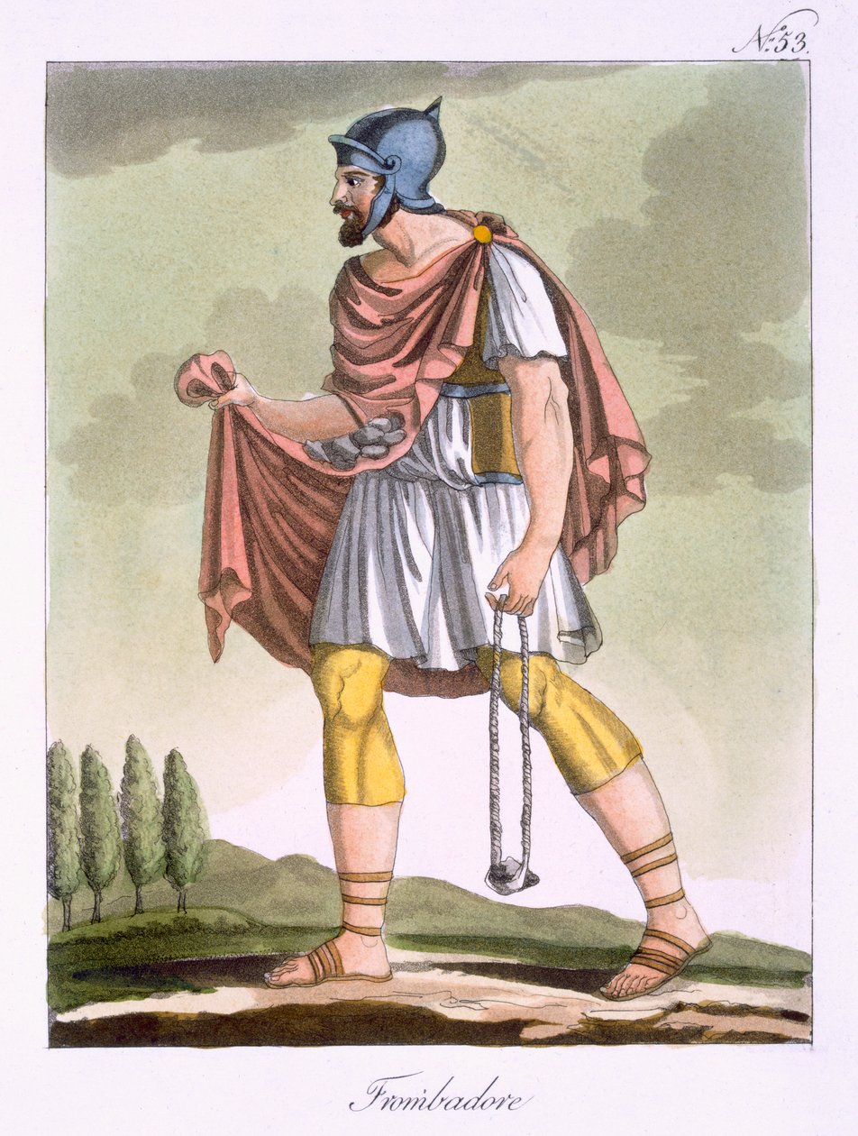 الممولون ، رسم توضيحي من L&39;Antique Rome ، محفور بواسطة Labrousse ، تم نشره عام 1796 بواسطة جاك غراسيت دي سانت سوفير