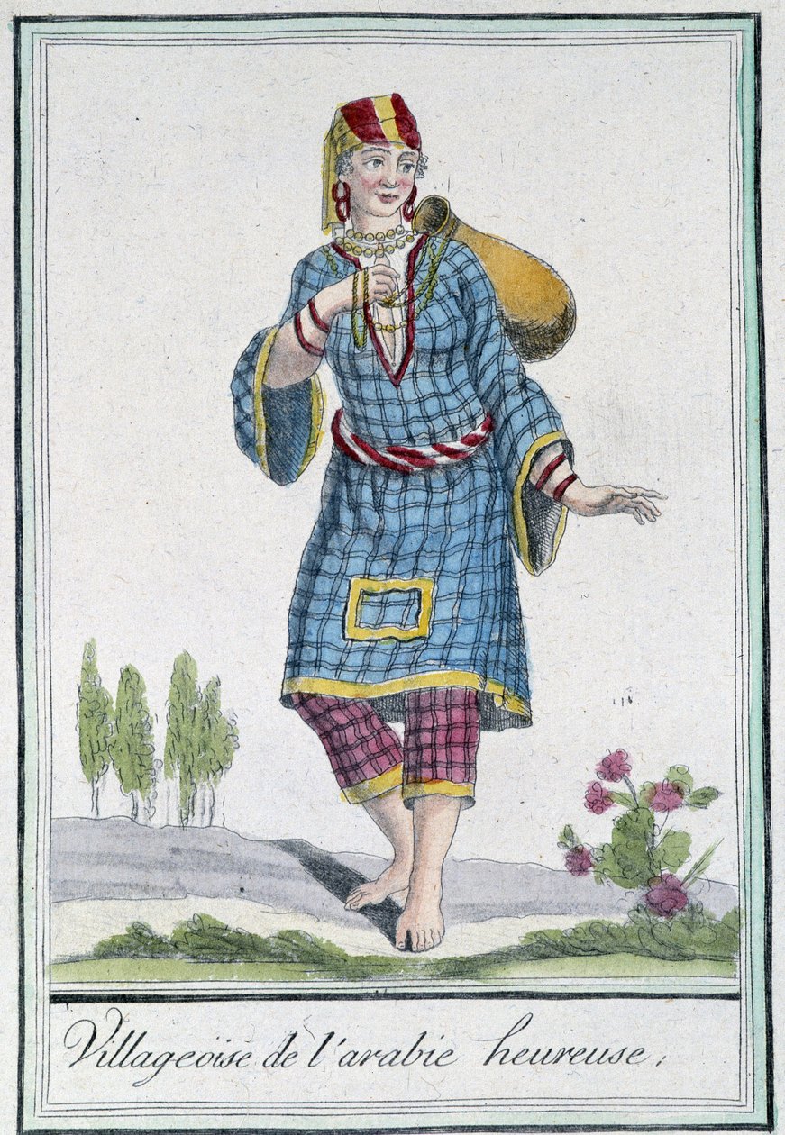 القرية العربية السعيدة - في "" موسوعة الرحلات "بقلم Grasset St Sauveur، ed. 1796 بواسطة جاك غراسيت دي سانت سوفير